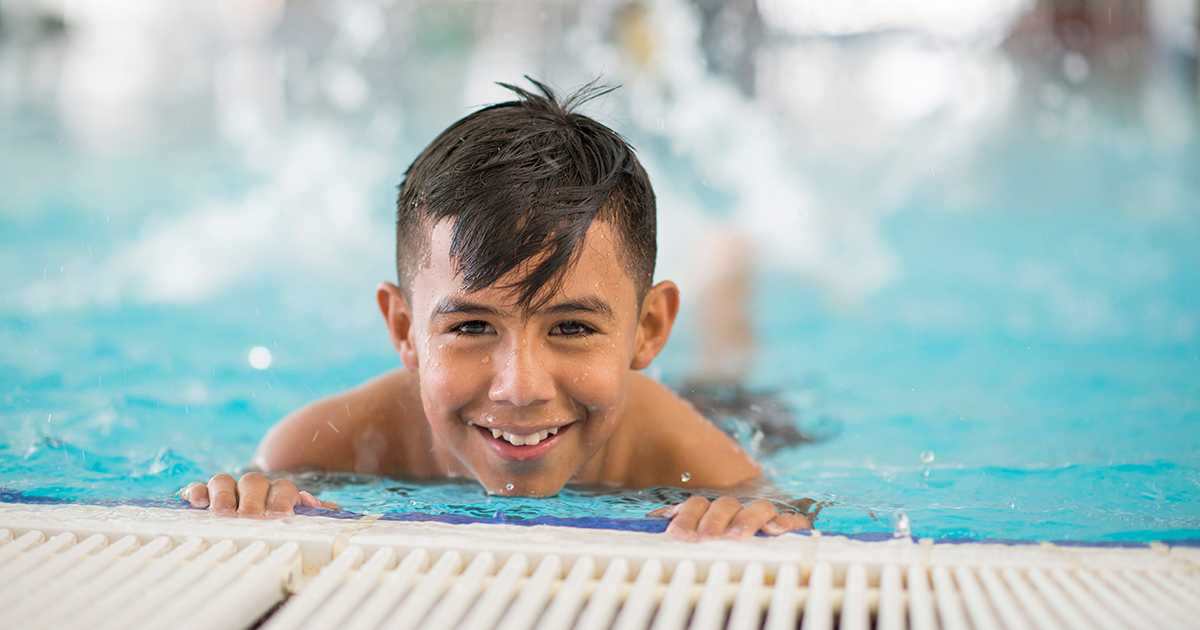 boy in water